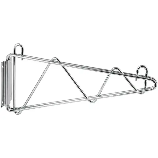 [VCB-24] Shelving Wall Mount Brackets, Chrome-Plated, 1 Pair - 24"