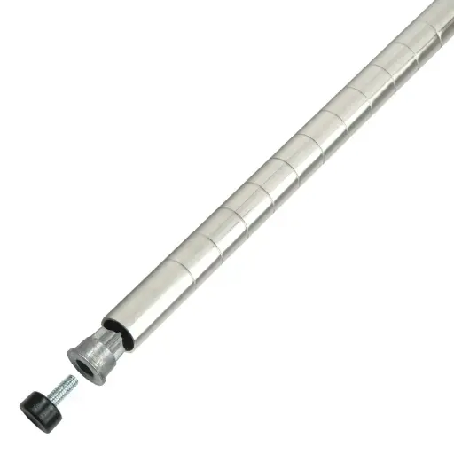 [VC-72P] Wire Shelf Post, Chrome-Plated - 72"