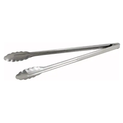  Stainless Steel Utility Tongs, Heavyweight - 16"
