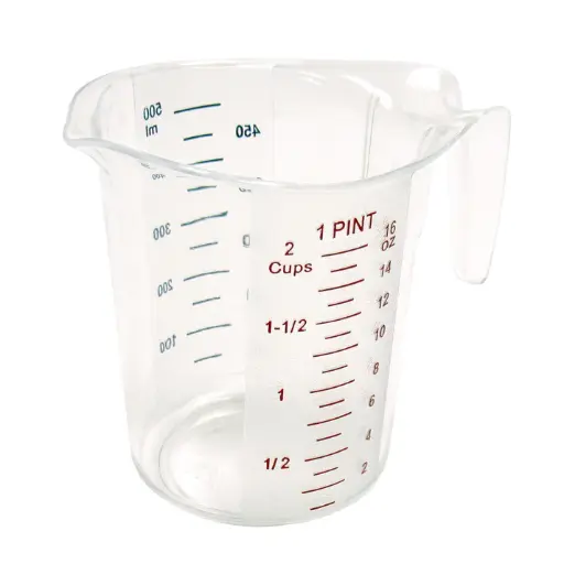 [PMCP-50] Polycarbonate Measuring Cup with Color Graduations - 1 Pint