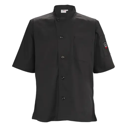 [UNF-9KM] Ventilated Chef Shirt, Tapered Fit