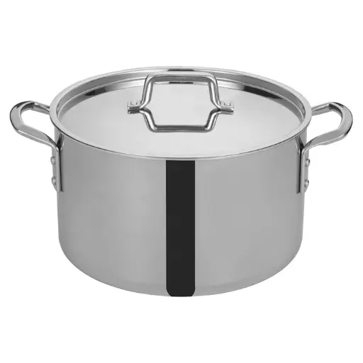 [TGSP-12] Tri-Gen Tri-Ply Stainless Steel Stock Pot with Cover - 12 Quart