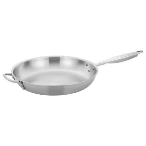 [TGFP-14] Tri-Gen Tri-Ply Stainless Steel Fry Pan, Natural - 14" Dia