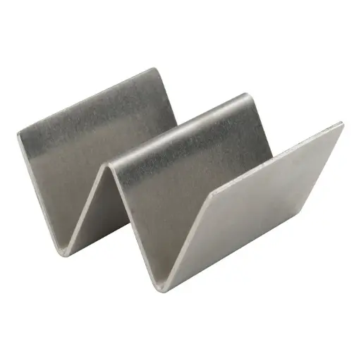 [TCHS-12MN] Mini Taco Holder, Stainless Steel - 1-2 Slots