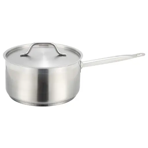 [SSSP-2] Stainless Steel Sauce Pan with Cover - 2 Quart
