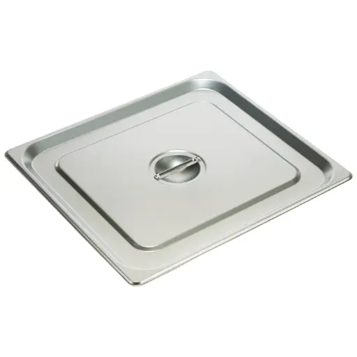 [SPSCTT] 18/8 Stainless Steel Steam Pan Cover, Solid - Two-Thirds (2/3)
