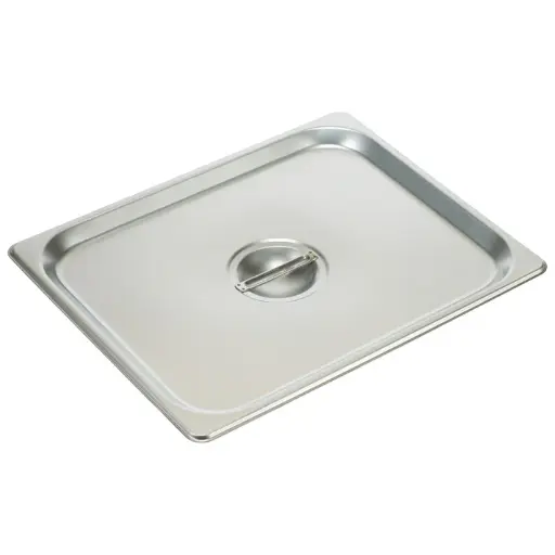  18/8 Stainless Steel Steam Pan Cover, Solid - Half (1/2)