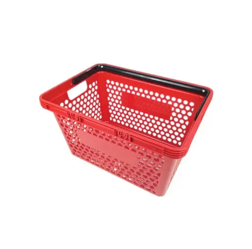 [STL-11] Supermarket Honeycomb Plastic Shopping Basket