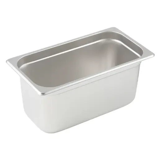 [SPJP-306] Anti-Jam Steam Pan, 23 Gauge Stainless Steel - 1/3, 6"