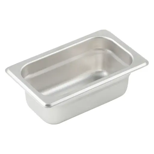  Anti-Jam Steam Pan, 24 Gauge Stainless Steel - 1/9, 2-1/2"
