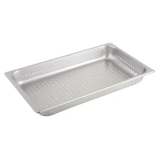[SPFP2] Perforated Steam Pan, 25 Gauge Stainless Steel - Full, 2-1/2"