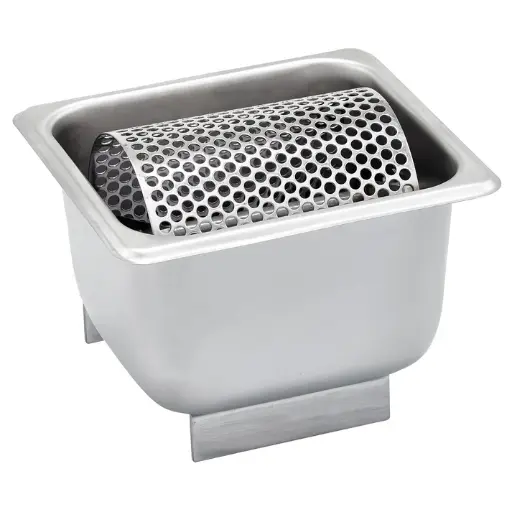[SPBR-604] Butter Roller, 7" x 6-3/8", Stainless Steel