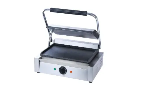 Electric Panini Sandwich Grill Top & Lower Flat 