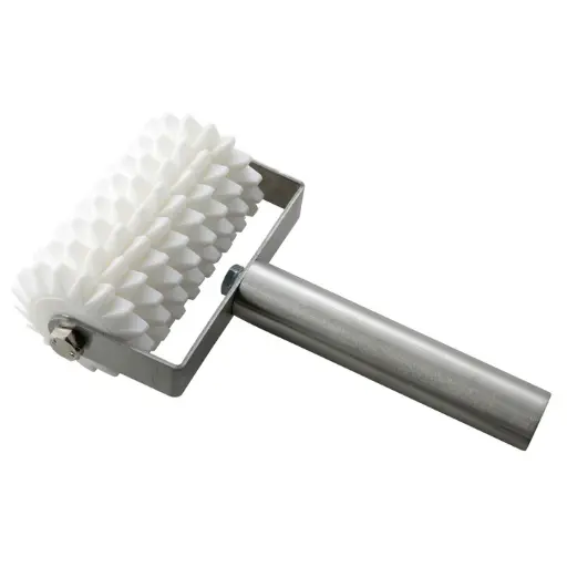 [RD-8] Dough Roller Docker, 8 Wheels, Stainless Steel Handle