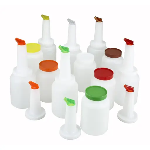 [PPB-2MX] 2qt Liquor/Juice Pour Bottle, 12 pcs/cs, 2 of Each Color
