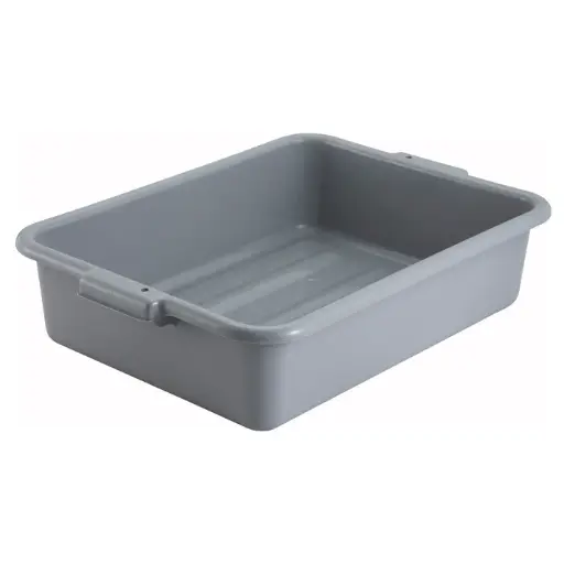 [PL-5G]  Standard Weight Polypropylene Dish Box, 5" Depth - Gray