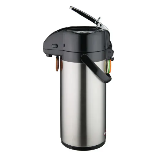  Stainless Steel Lined Airpot, Lever Top - 2.5 Liter