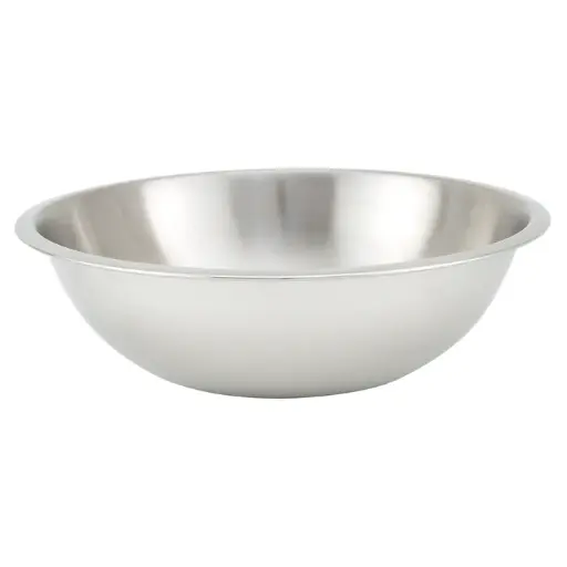 [MXHV-500] Mixing Bowl, Shallow, Heavy-Duty Stainless Steel, 0.65mm - 5 Quart
