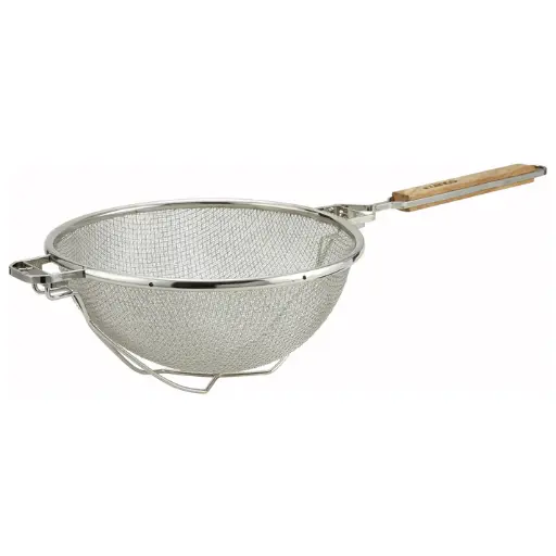 [MST-10RB] 10-1/2" Reinforced Double Medium Mesh Strainer