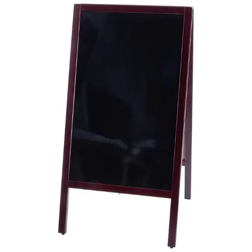 Dual-Sided Sidewalk A-Frame Marker Board - Mahogany, 20-3/8 x 39