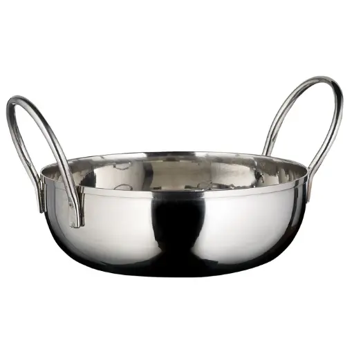 [KDB-5] Kady Bowl with Welded Handles, Stainless Steel, 1.5" H - 5"