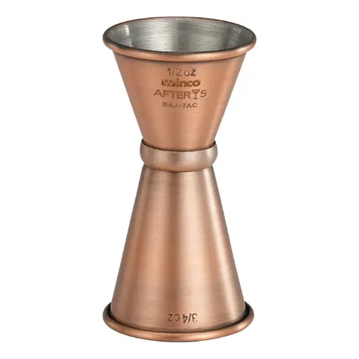 [BAJ-7AC] After5 Jigger, Antique Copper - 1/2 x 3/4 oz