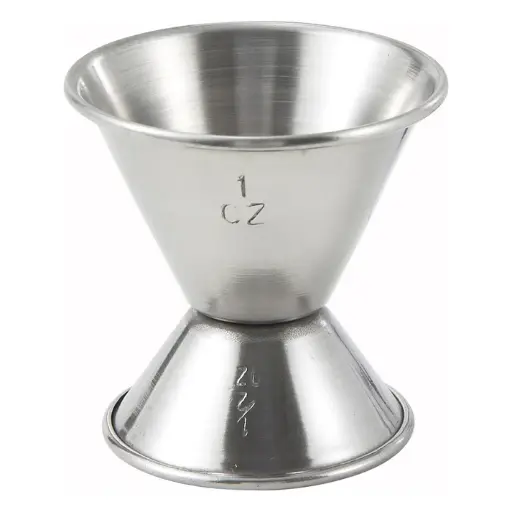 [J-1] Jigger, Stainless Steel - 1/2 x 1 oz