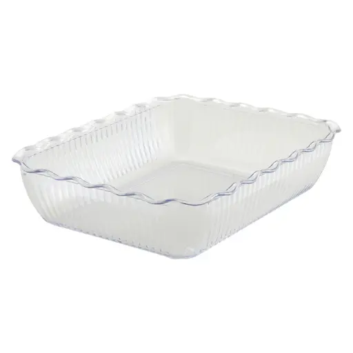 [CRK-13C] Deli Crock - 13 x 10 x 3, Clear