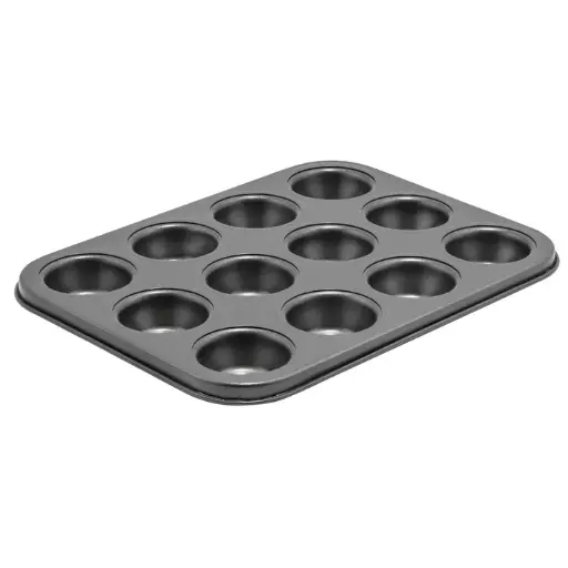 12 Cup Mini Muffin Pan, Non-Stick Carbon Steel