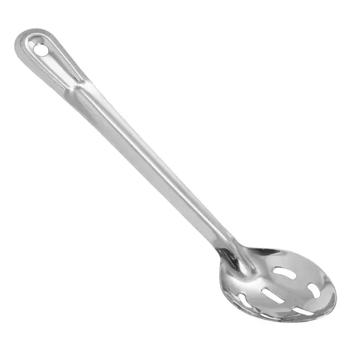 [BSST-13H]  Heavy-Duty Basting Spoon, Stainless Steel, 1.5mm - Slotted, 13"