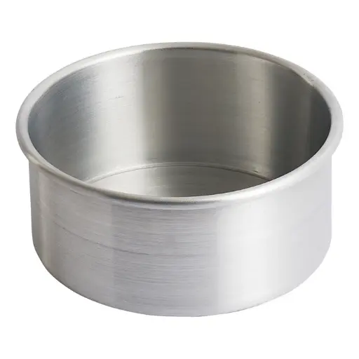 [ACP-063] Round Layer Cake Pan, Aluminum - 6" Dia x 3" H