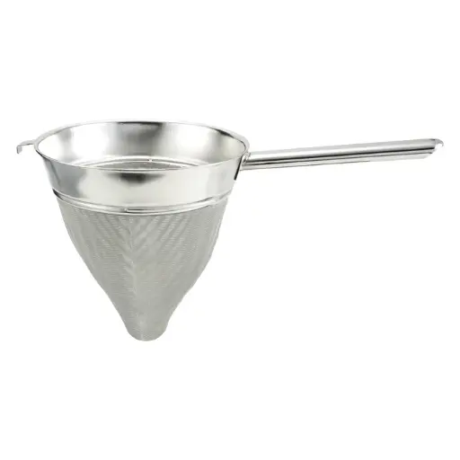 [CCB-8] Hollow Handle Stainless Steel Bouillon Strainer with Extra Fine Mesh - 8"
