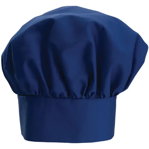[CH-13BL] Chef Hat, Velcro Closure - Blue