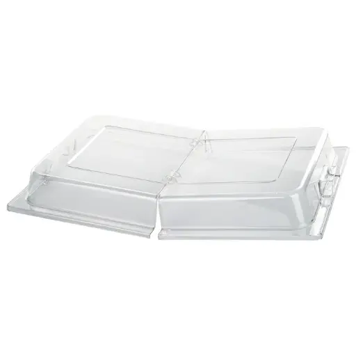 Dome Cover, Full-Size, Hinged Opening, Polycarbonate
