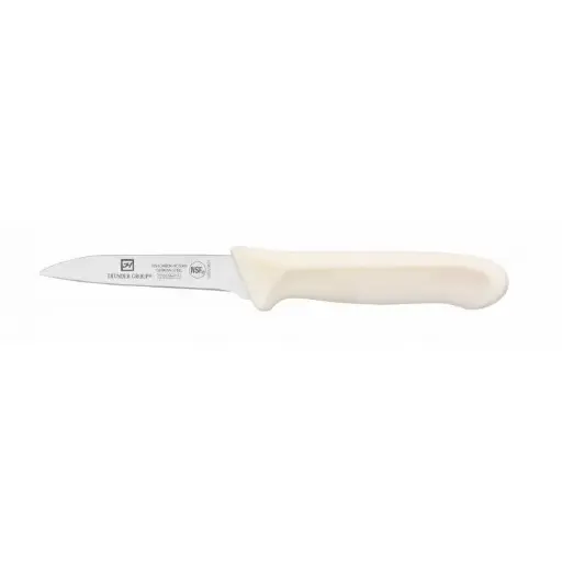 [SLKF421WTS] Paring Kinfe, 3-1/4" Blade, White Polypropylene Handles, 2 Piece/Pack, German Steel, NSF