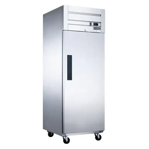 [D28AR]  Commercial Single Door Top Mount Refrigerator in Stainless Steel