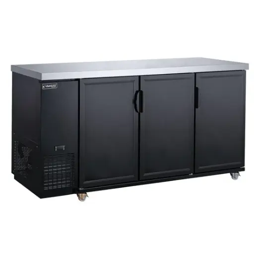 [DIM-300] 3-Door Bar and Beverage Cooler (Solid Doors)