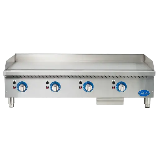 [GG48TG] Globe  48" Gas Griddle w/ Thermostatic Controls - 1" Steel Plate, Convertible