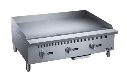 [DCGM36] Dukers DCGM36 36" Gas Griddle w/ Manual Controls - 3/4" Steel Plate, Convertible 