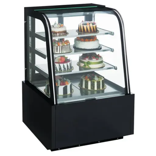 [DDM36R-CB] Curved Glass 36" Cake Showcase