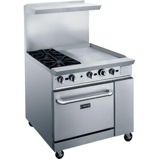 [DCR36-2B24GM] 36" Gas Range with Two (2) Open Burners & 24" Griddle