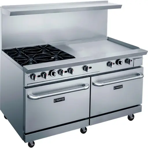 [DCR60-4B36GM] 60" Gas Range with Four (4) Open Burners & 36" Griddle