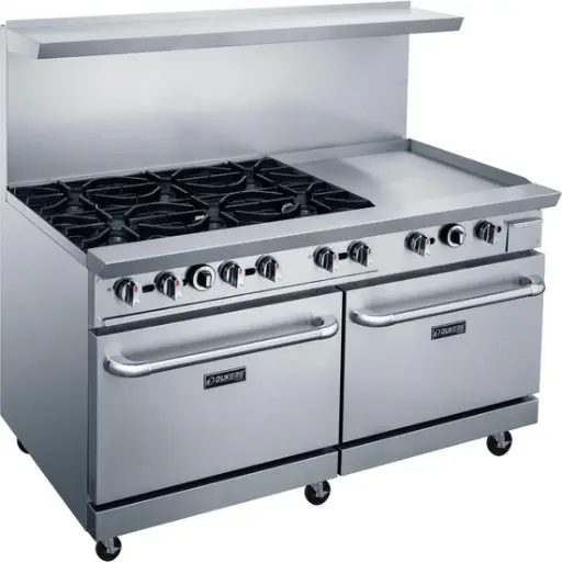 [DCR60-6B24GM] 60" Gas Range with Six (6) Open Burners & 24" Griddle