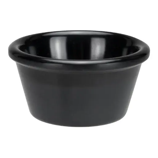 [RP-4K-SV1] Melamine Ramekin, Plain -  4 Oz / black