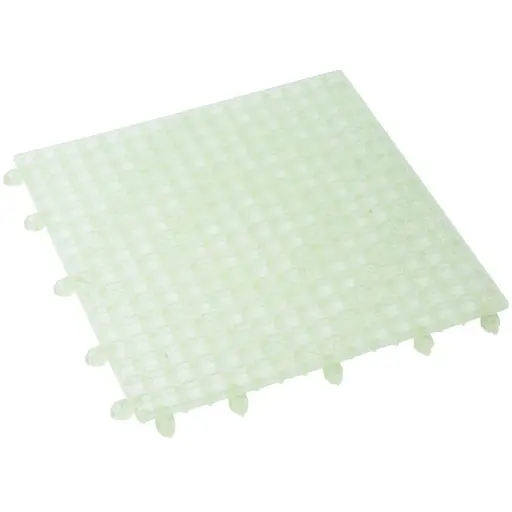 [BML-12C-SV1] Bar Mat, Interlocking, 12" x 12"  / Clear