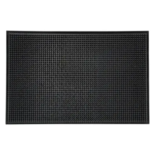 [BM-1812K-SV1] Bar Service Mat, 18" x 12" / black