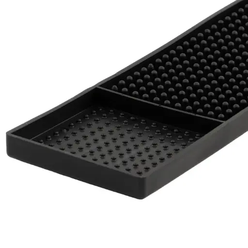 [BM-327K-SV1] Bar Rail Spill Mat, 27" x 3-1/4" / black
