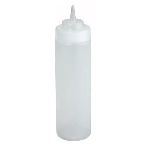  16oz Wide-Mouth Squeeze Bottles / Clear