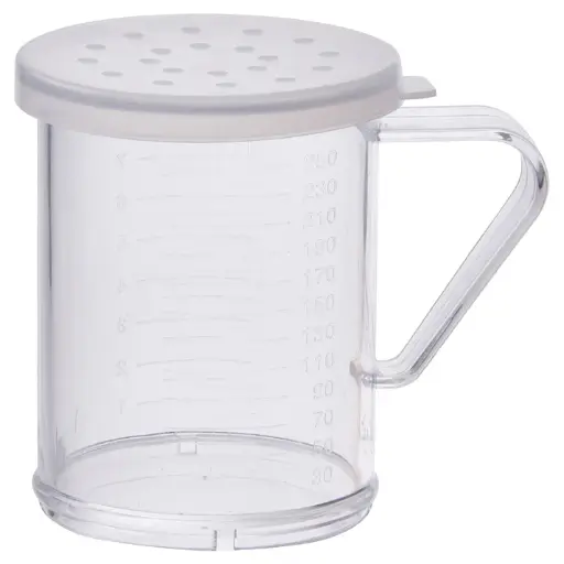 [PDG-10CL-SV1] Dredge with 3 Clear Snap-on Lids / Large Holes