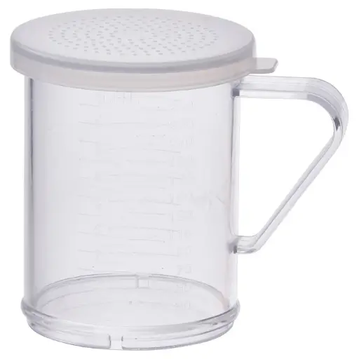 [PDG-10CS-SV1] Dredge with 3 Clear Snap-on Lids / Small Holes